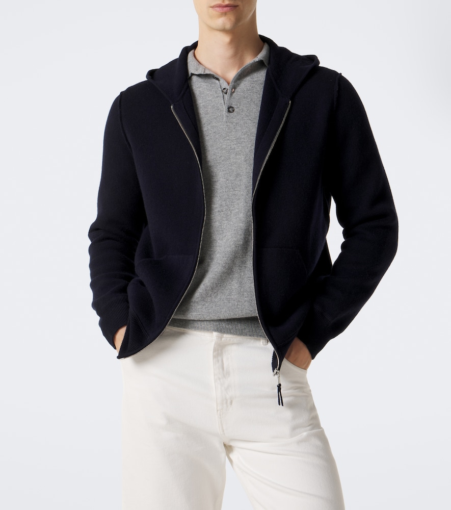 Hooded Wool And Cashmere Jacket