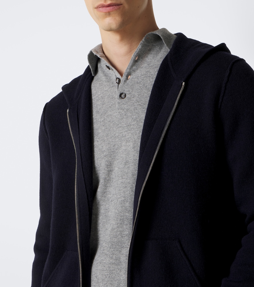 Hooded Wool And Cashmere Jacket
