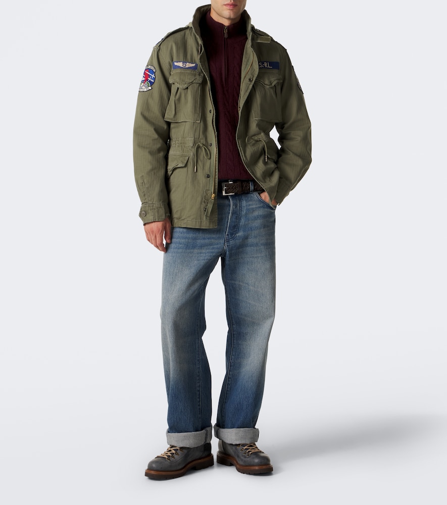 Polo Ralph Lauren Cable-Knit Wool And Cashmere Half-Zip Sweater