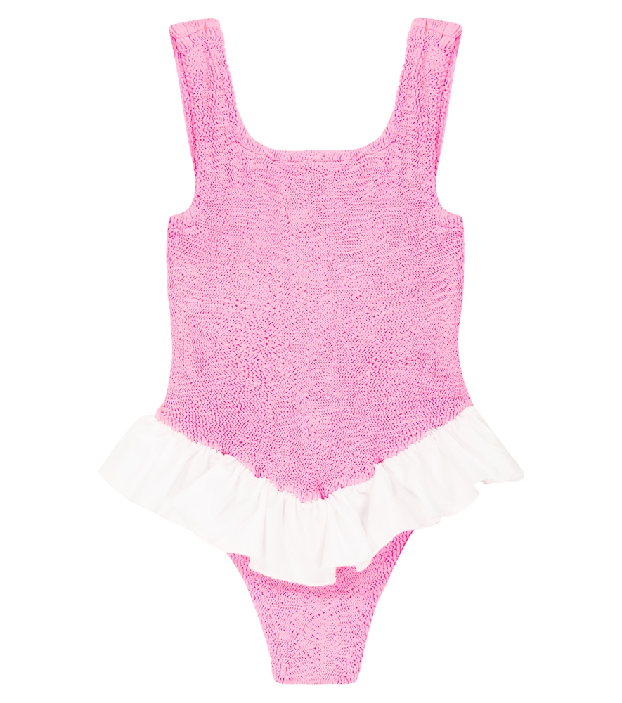 Hunza G Kids' Denise Swimsuit In Pink ModeSens