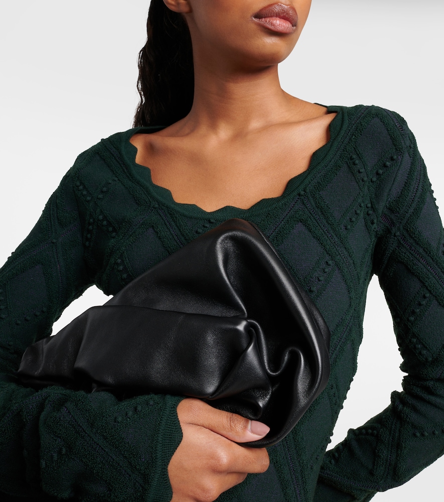 Burberry Rose leather clutch