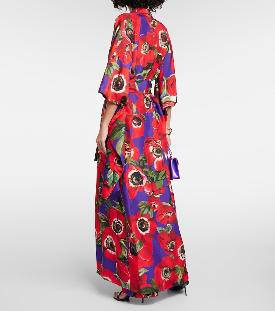  Dolce&gabbana Dolce&gabbana Floral Silk Robe 