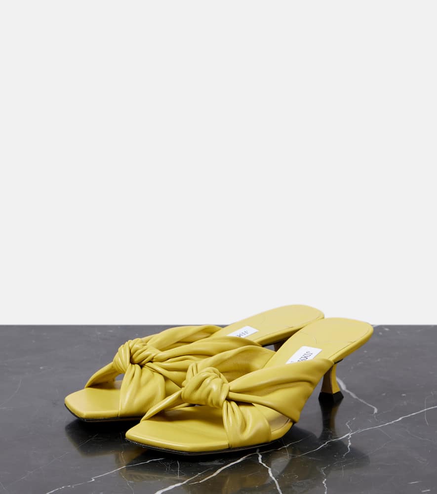 Jimmy Choo Avenue 50 Leather Sandals In Yellow