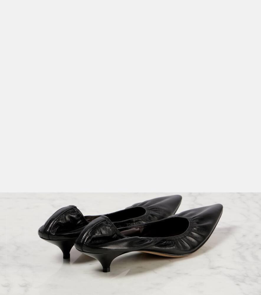 The Row Brown Liisa Kitten Heels In Brown