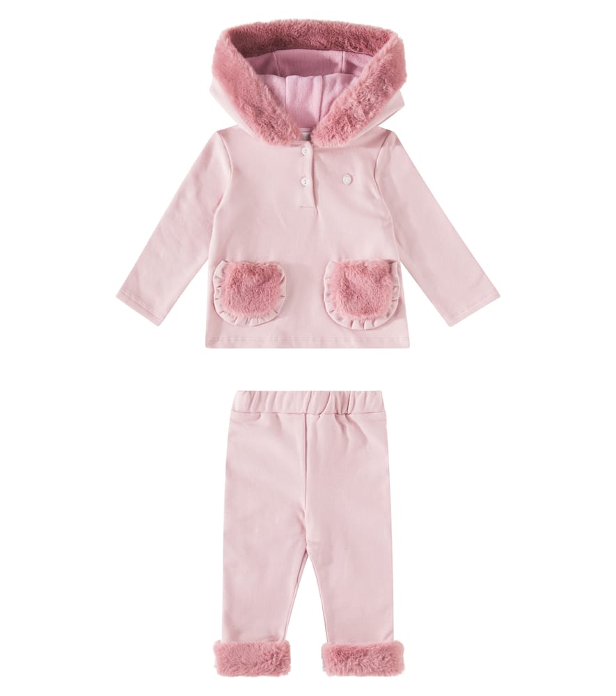 Patachou Baby cotton-blend hoodie and leggings set