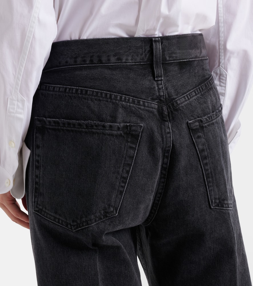 Citizens Of Humanity Black Blaine High Rise Straight Jeans In Black