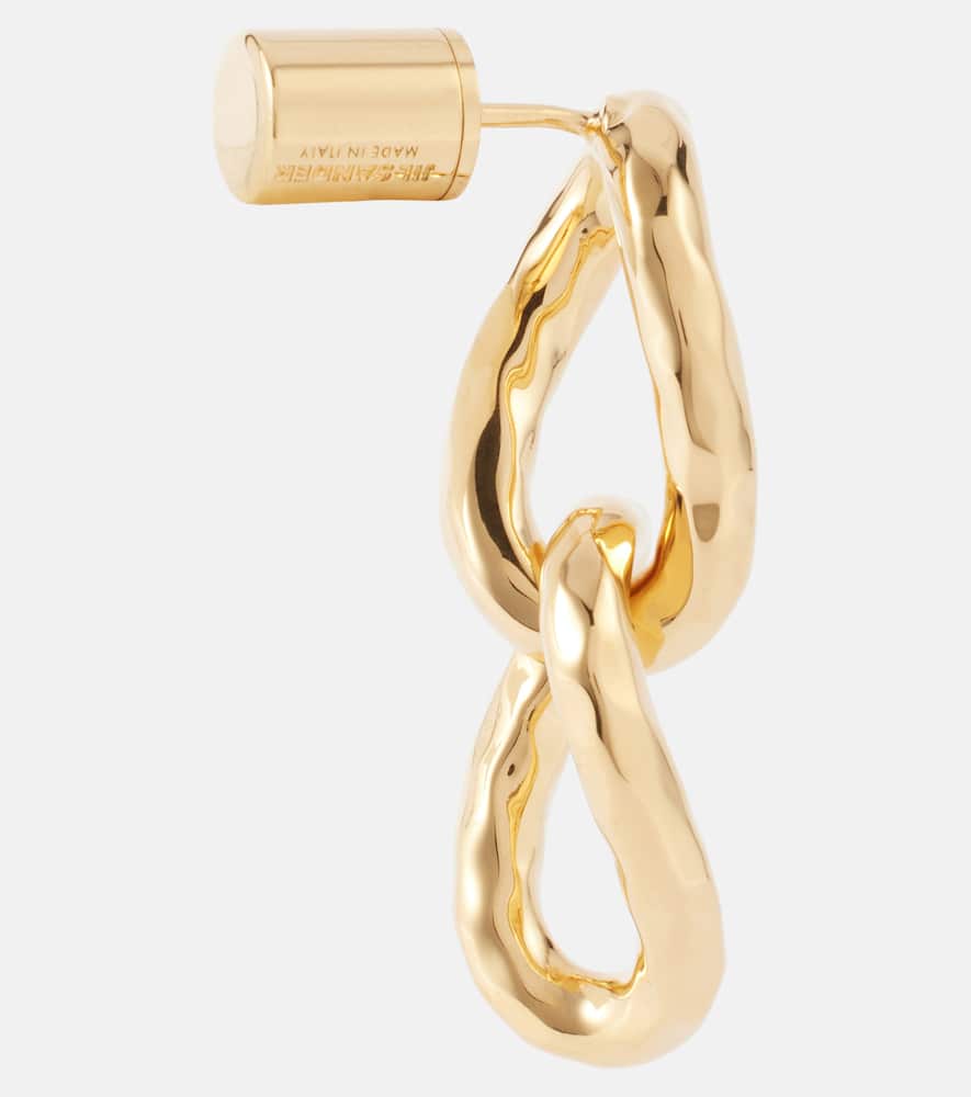 Jil Sander Fw5 Earrings In Gold