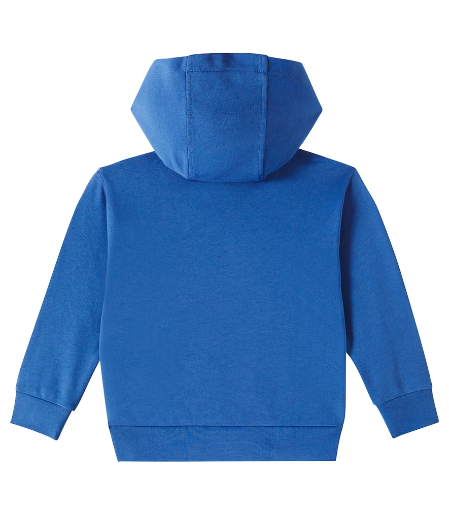 Versace Medusa Cotton Fleece Sweatshirt In Blue