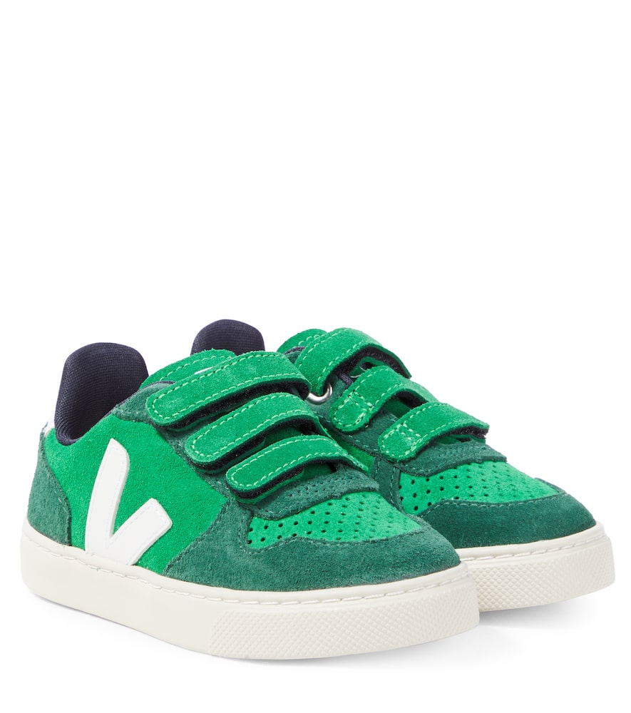 Veja Sneakers V-10 Aus Veloursleder In Grün