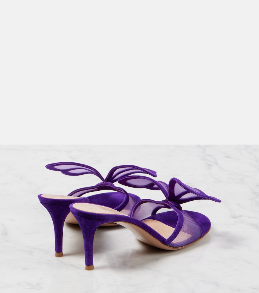  Gianvito Rossi Gianvito Rossi Pantoletten Butterfly 70 Mit Veloursleder 