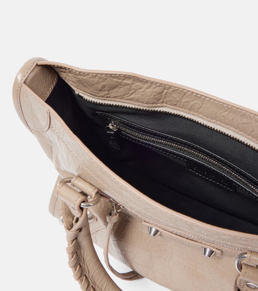 Balenciaga Le City Small Leather Tote Bag In Beige