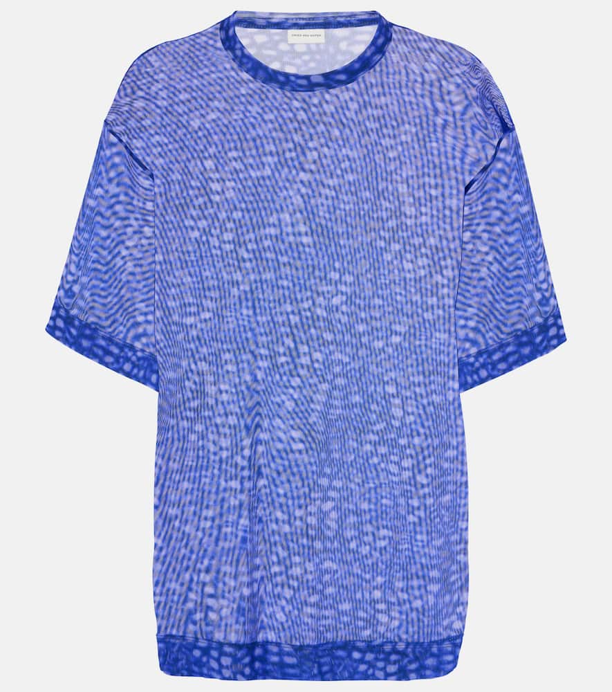 Dries Van Noten Printed Top In Purple