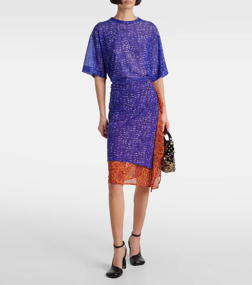 Dries Van Noten Printed Top In Purple