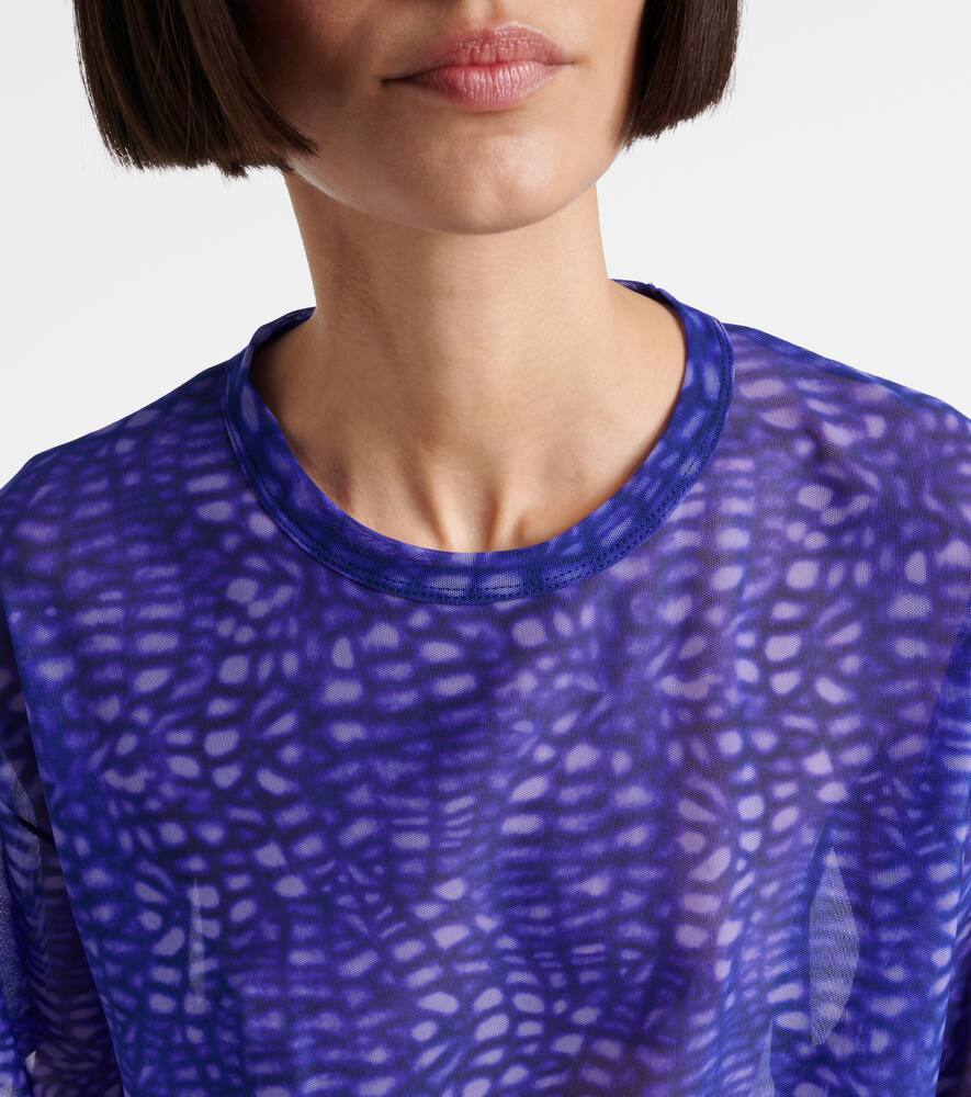 Dries Van Noten Printed Top In Purple