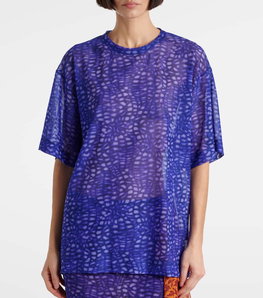 Dries Van Noten Printed Top In Purple