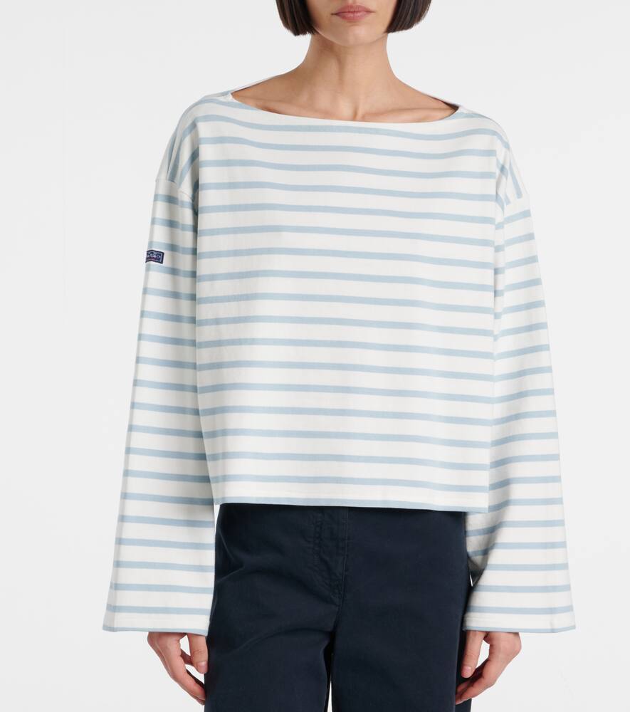 Polo Ralph Lauren Striped Cotton Jersey T-shirt In Blue