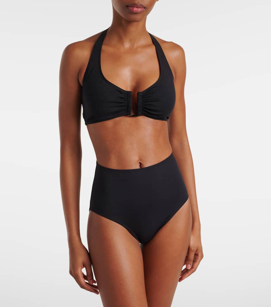 Eres Gredin High-waist Adjustable Bikini Bottom In Black