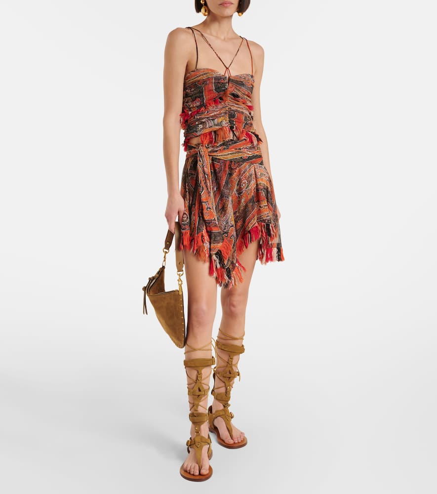 Isabel Marant Nensi Suede Gladiator Sandals In Beige