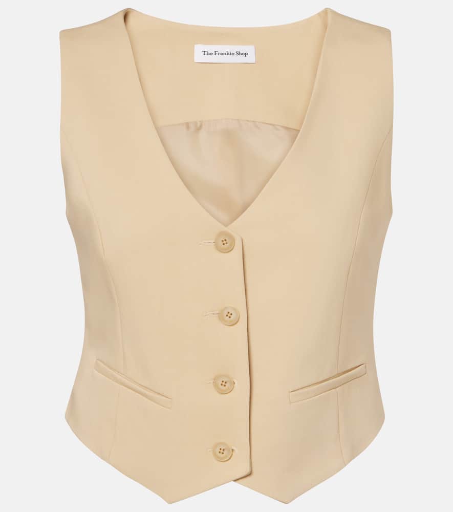 The Frankie Shop Roma Vest In Sand