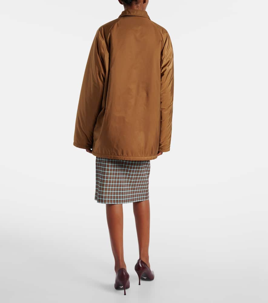 Prada Lightweight Re-nylon Blouson Jacket In Brown