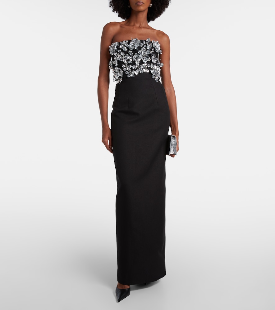 Emilia Wickstead Laelia floral embellished gown