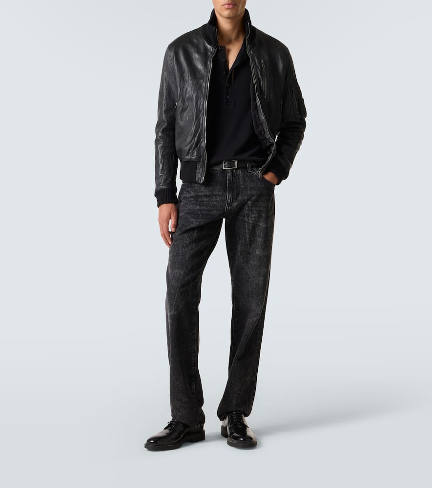 Dolce & Gabbana Mid-rise Straight Jeans In Black