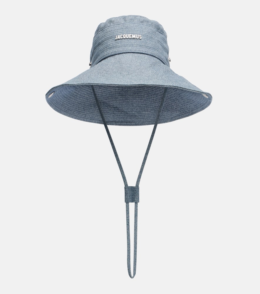 Jacquemus Bob De-nîmes Denim Bucket Hat In Blue