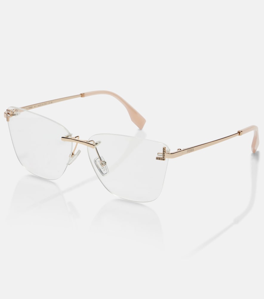  Fendi Fendi Gafas Cat-eye First Crystal 