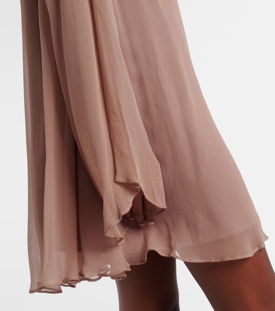 Staud Esther Mini Dress In Taupe In Sand
