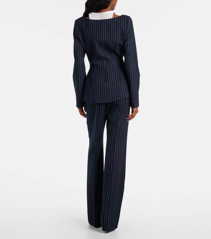 Mugler Re/edit Les Salades Wool Jacket In Blue