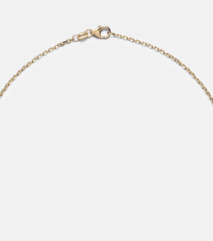 Anita Ko 18kt Gold Pendant Necklace With Emeralds In Gold