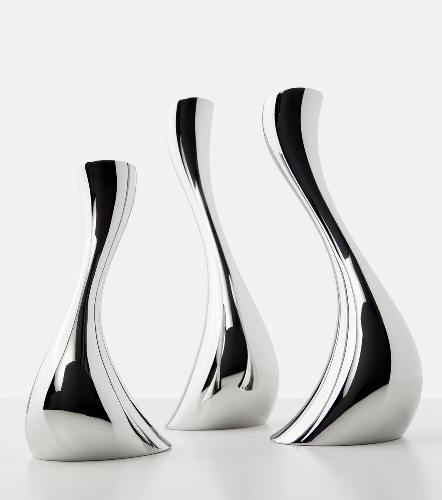  Georg Jensen Georg Jensen Set Cobra Aus Drei Kerzenständern By Constantin Wortmann 