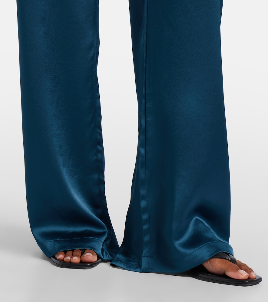  Leset Leset Barb Satin Wide-leg Pants 