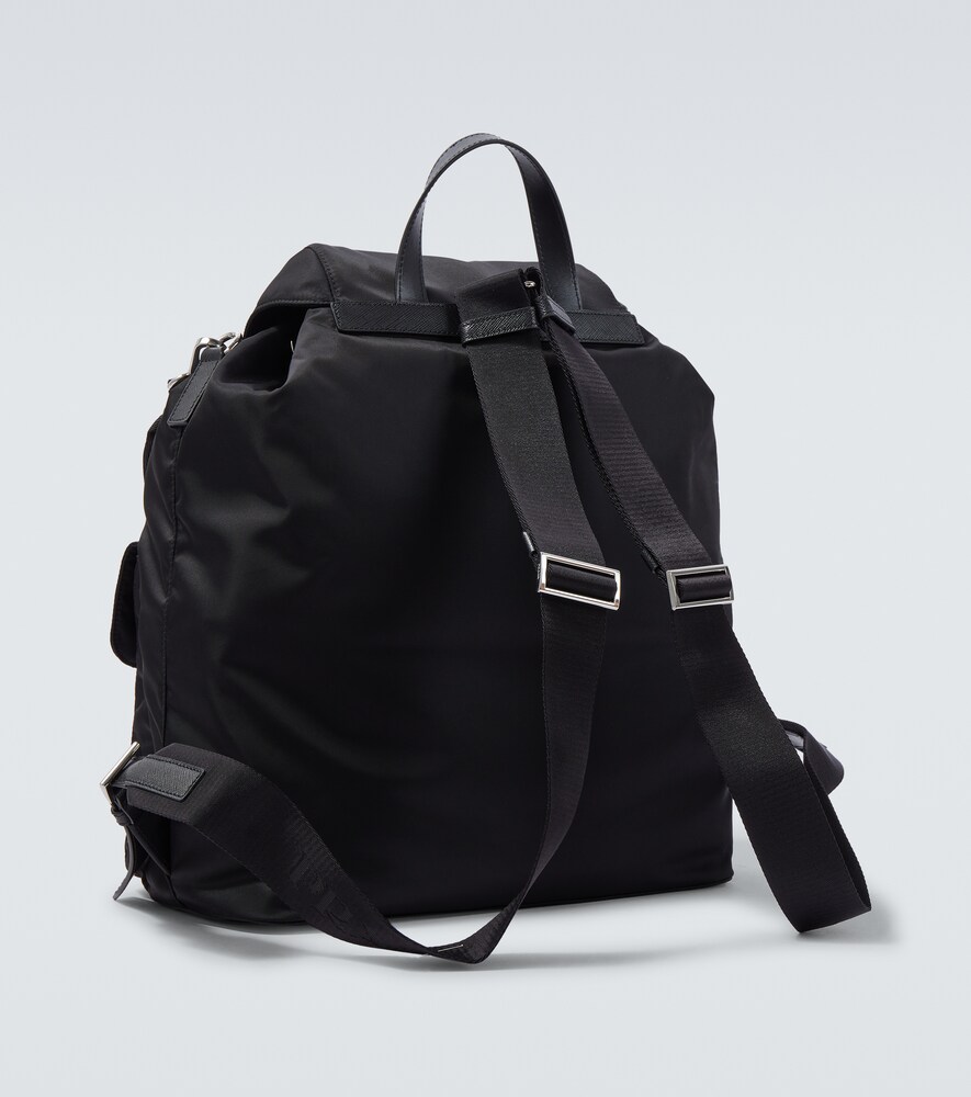  Prada Prada Re-nylon Leather-trimmed Backpack 