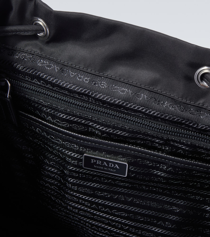  Prada Prada Re-nylon Leather-trimmed Backpack 