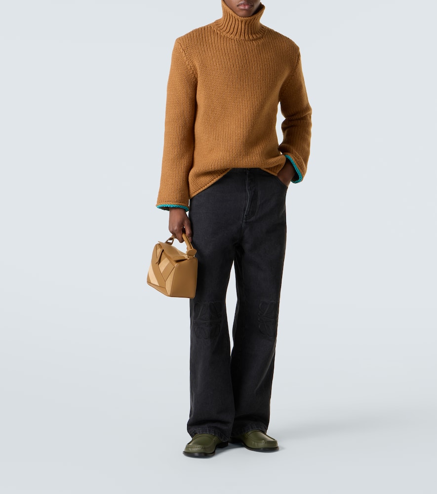Anagram Wide-Leg Jeans