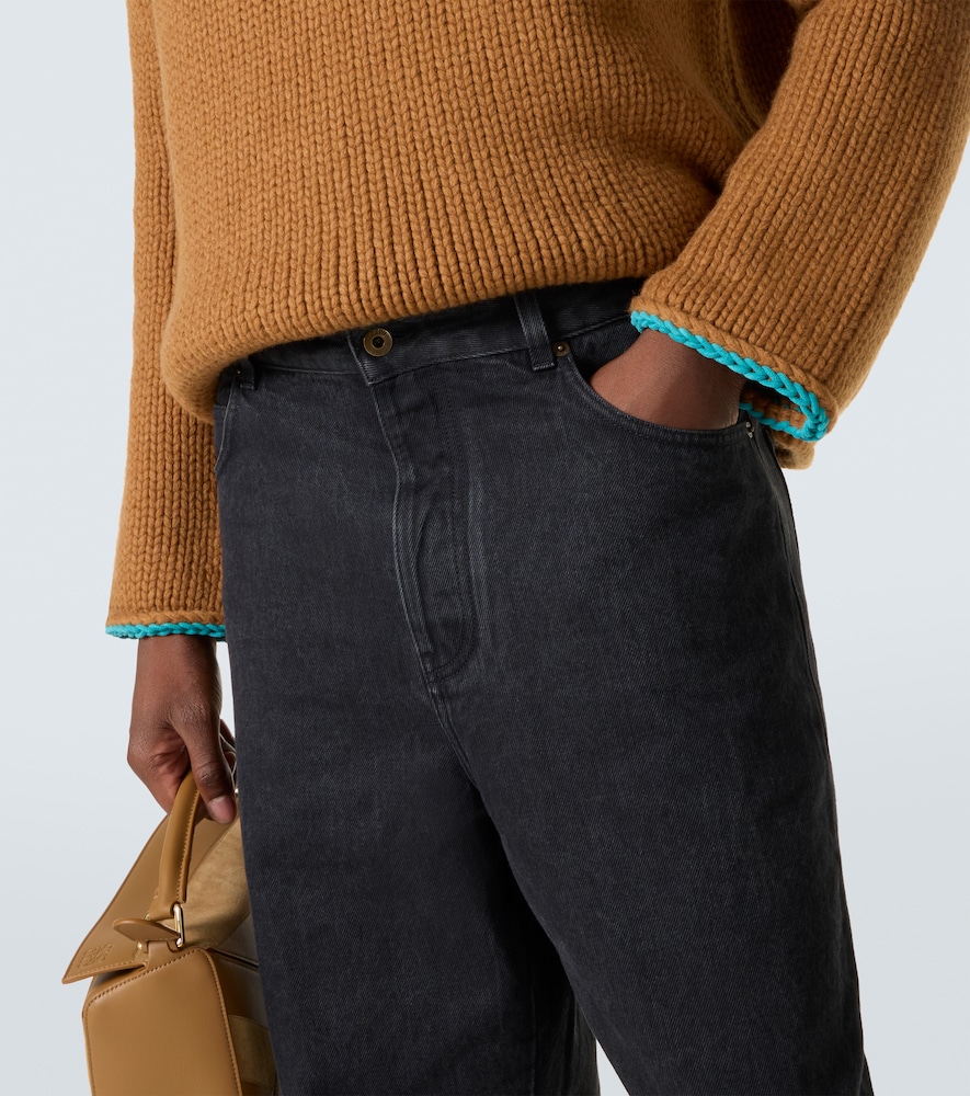 Anagram Wide-Leg Jeans