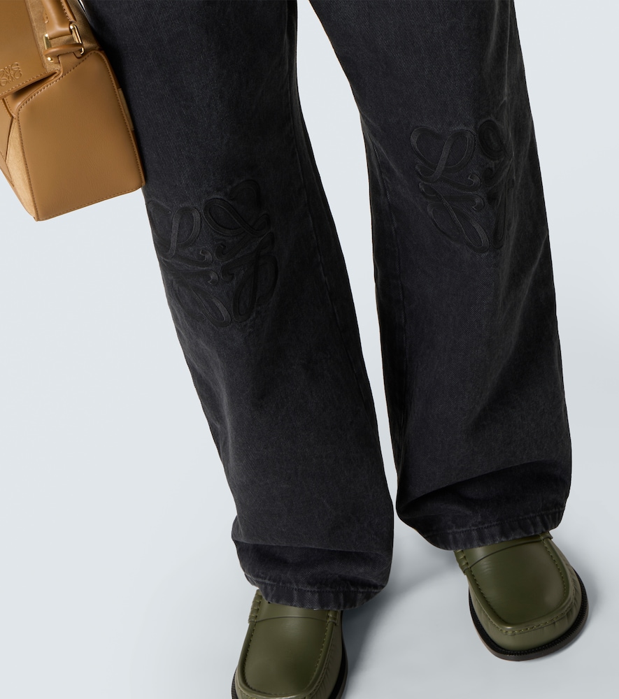 Anagram Wide-Leg Jeans