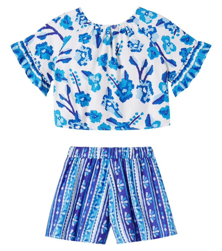  Fabula Fábula Set De Top Y Shorts De Algodón 