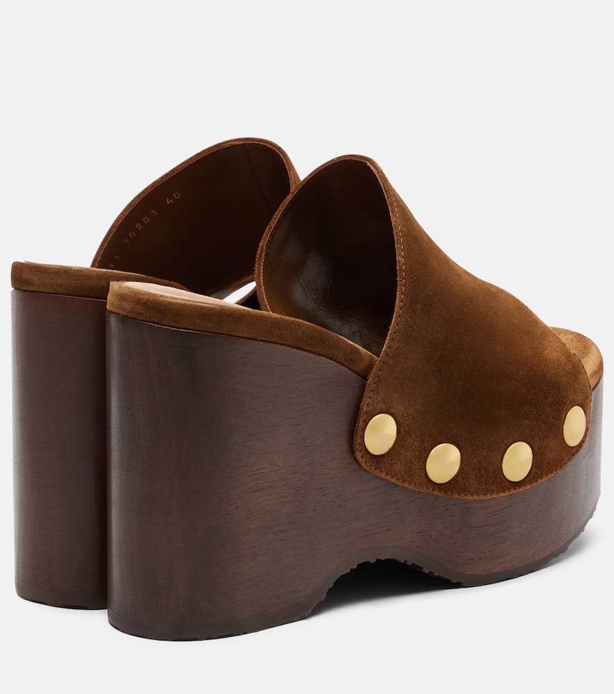  Gianvito Rossi Gianvito Rossi Verzierte Clogs Ardéa Aus Veloursleder 