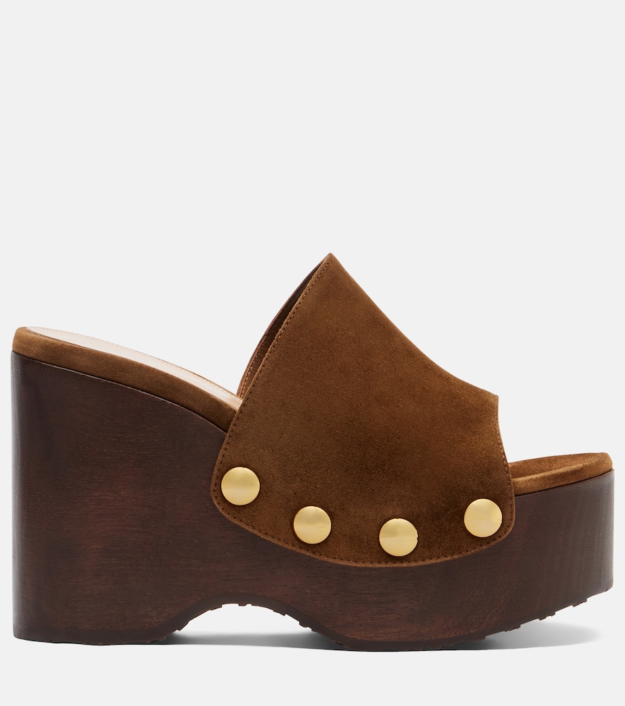  Gianvito Rossi Gianvito Rossi Verzierte Clogs Ardéa Aus Veloursleder 
