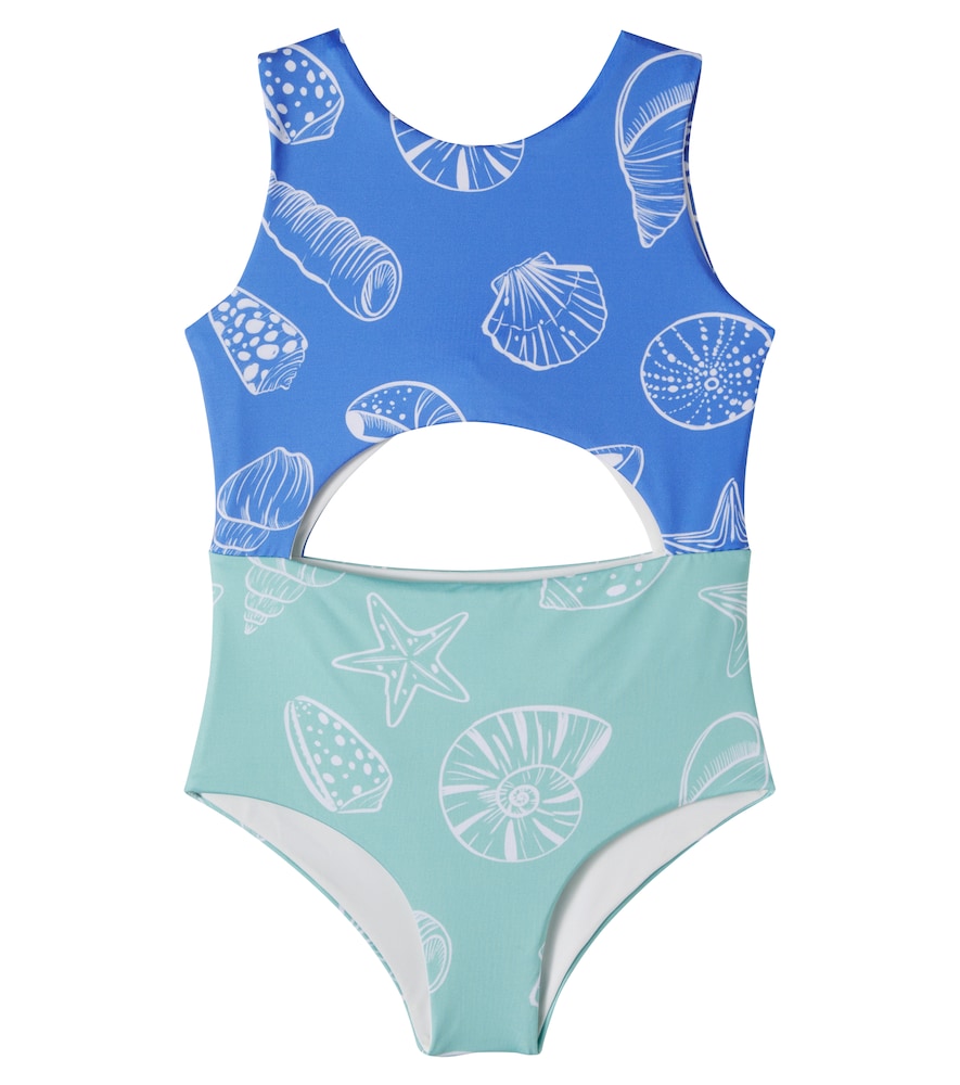 Pepita & Me Abi cutout printed swimsuit