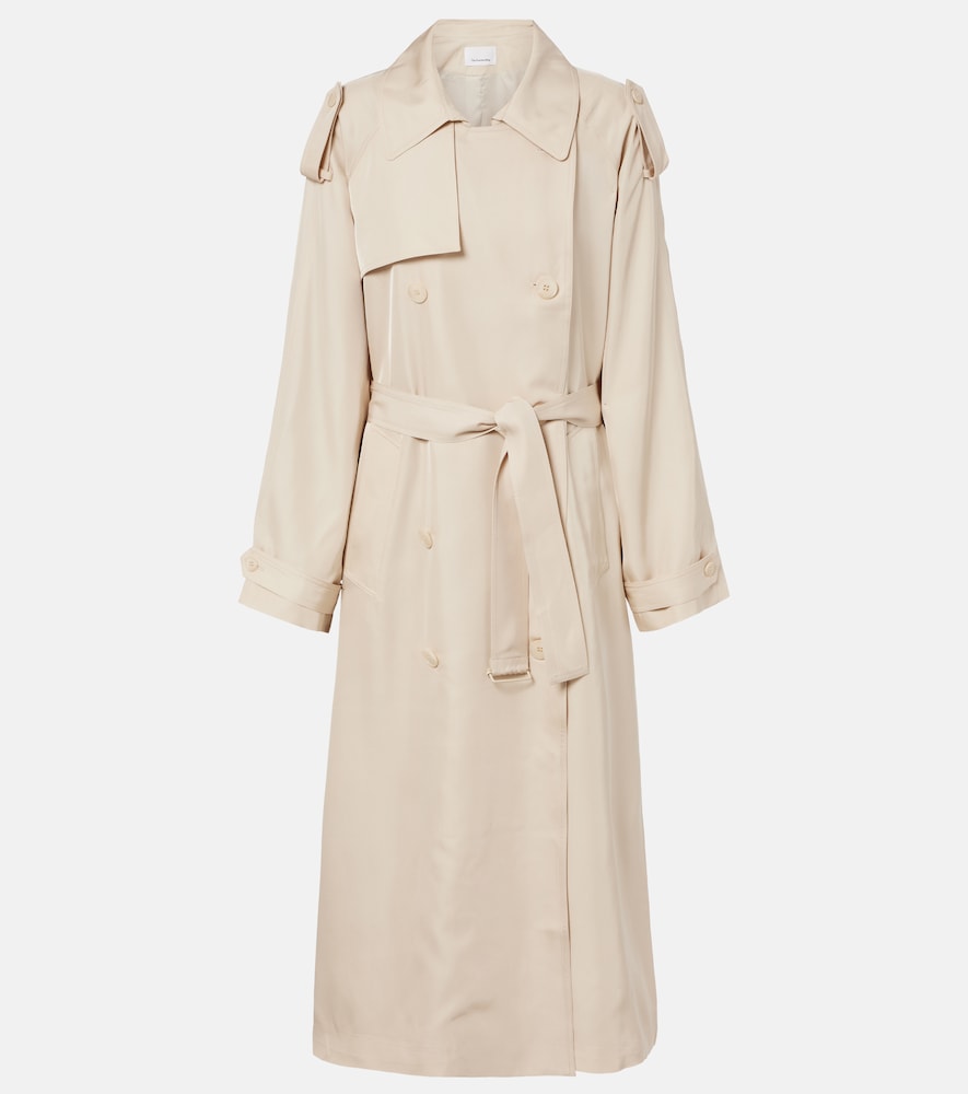 The Frankie Shop Veyron ovesized twill trench coat