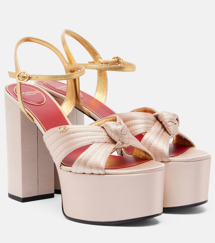 Sandali platform Crasher in satin
