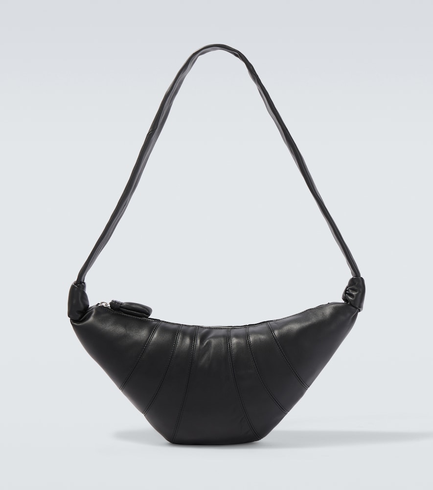 Lemaire Men's Black Croissant Medium Leather Shoulder Bag - Mytheresa
