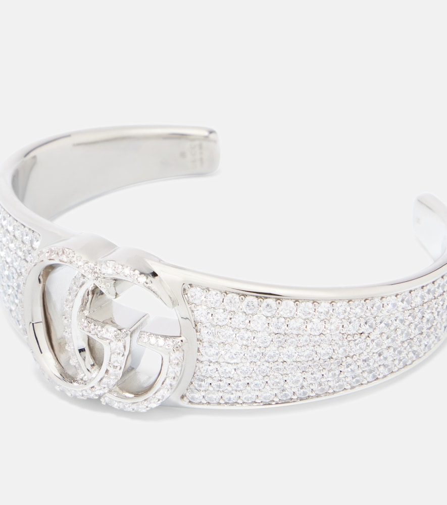  Gucci Gucci Gg Marmont Embellished Cuff Bracelet 