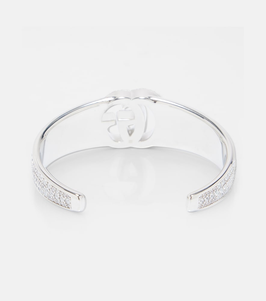  Gucci Gucci Gg Marmont Embellished Cuff Bracelet 