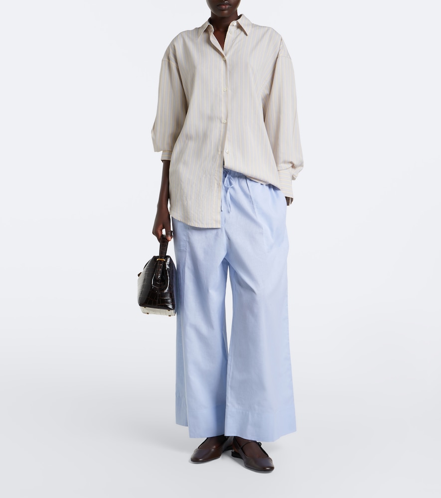 Striped Oversized Poplin Shirt