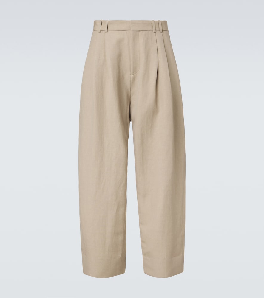 Studio Nicholson Linen and wool wide-leg pants