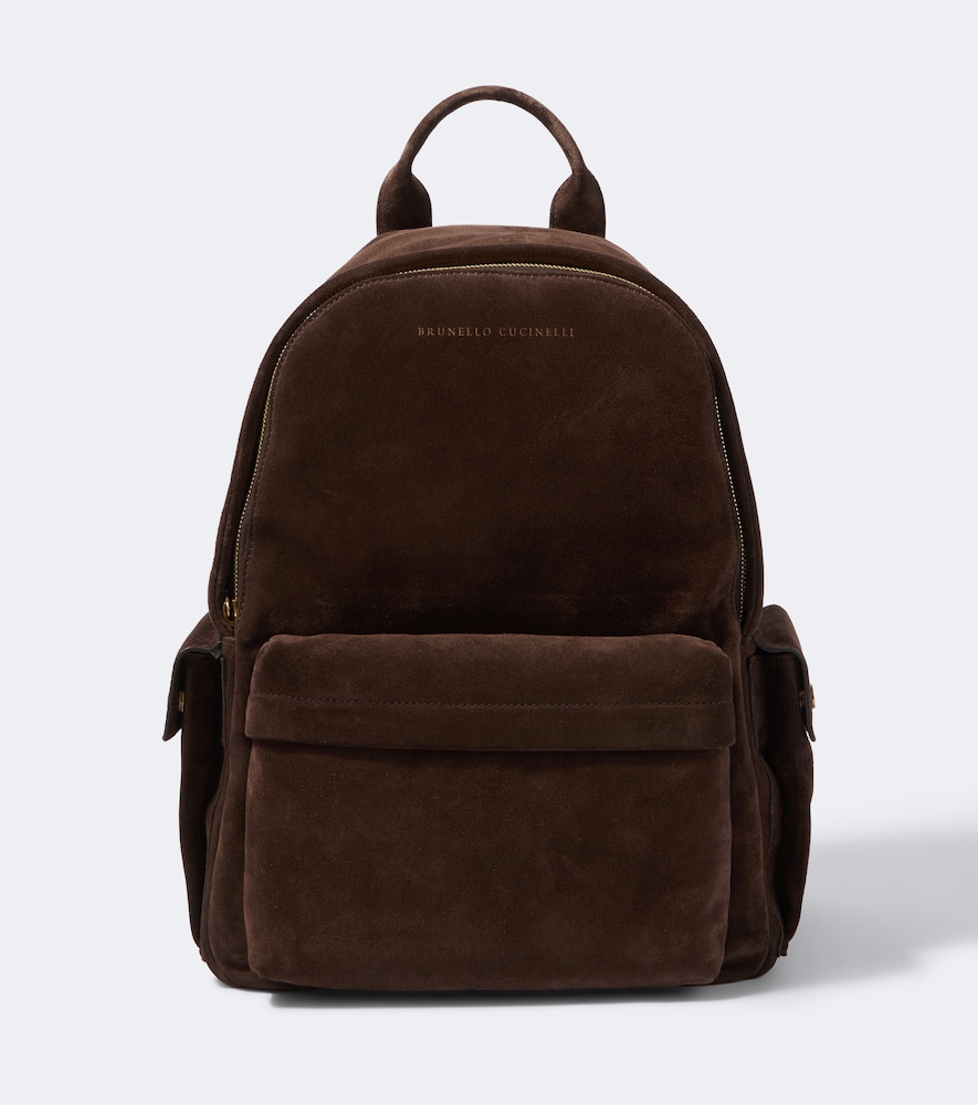Rucksack aus Veloursleder